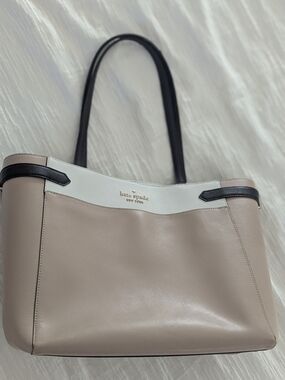 kate spade New York Two-Tone Beige Tote Bag